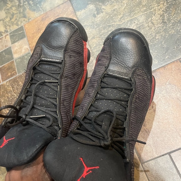 Jordan Retro 13 Black Red Sneakers - Picture 4 of 11